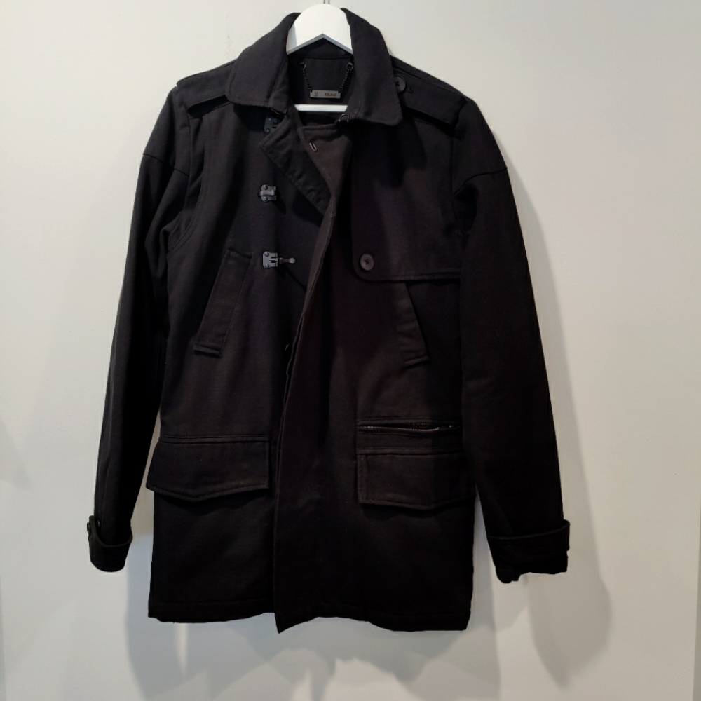 COMUNE Men's Cotton Black Jacket M